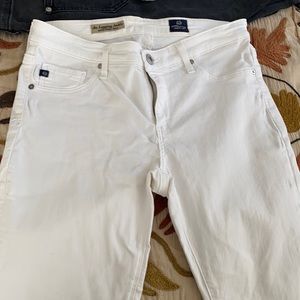 Ag- skinny jeans . White 28